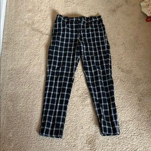 Plaid patterned pants
